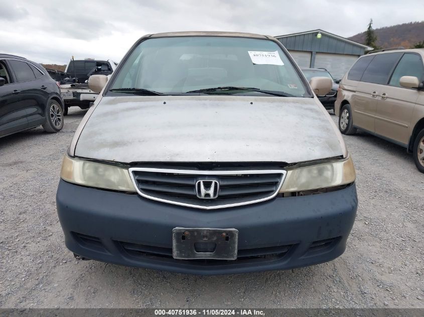 2002 Honda Odyssey Ex-L VIN: 2HKRL18782H568203 Lot: 40751936