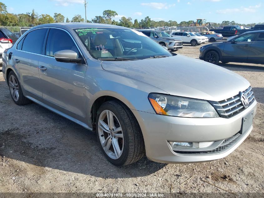 2013 Volkswagen Passat 2.0L Tdi Sel Premium VIN: 1VWCN7A34DC060252 Lot: 40751975