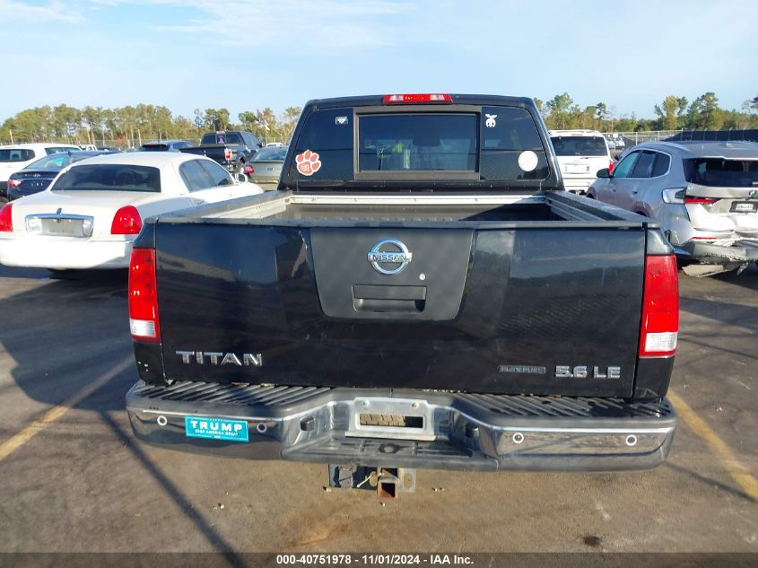 2009 Nissan Titan Le VIN: 1N6BA07C99N319027 Lot: 40751978