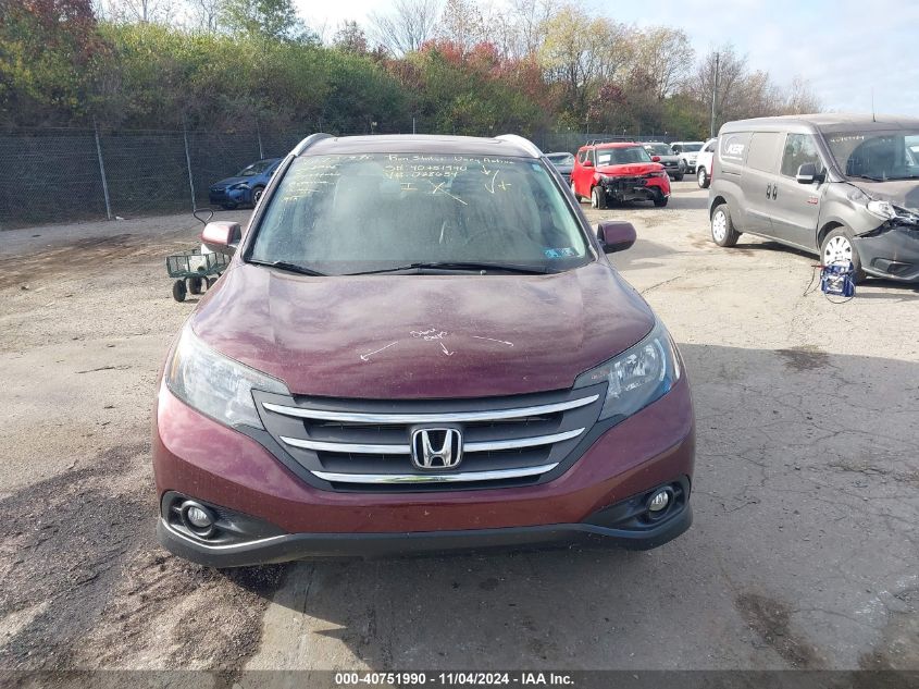 2013 Honda Cr-V Ex-L VIN: 5J6RM4H75DL028654 Lot: 40751990