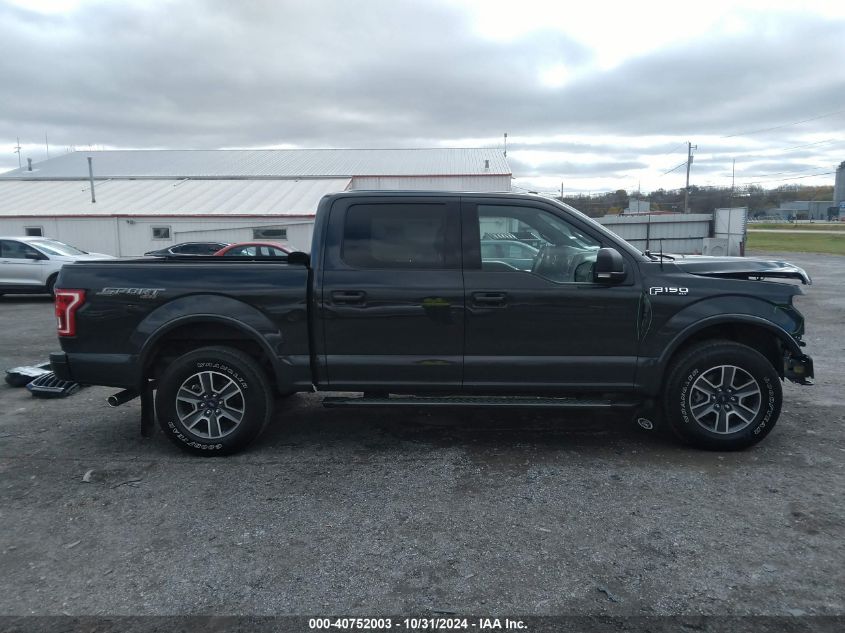 2017 Ford F-150 Xlt VIN: 1FTEW1EF2HFC20756 Lot: 40752003