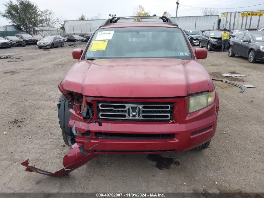 2006 Honda Ridgeline Rtl VIN: 2HJYK16546H530557 Lot: 40752007