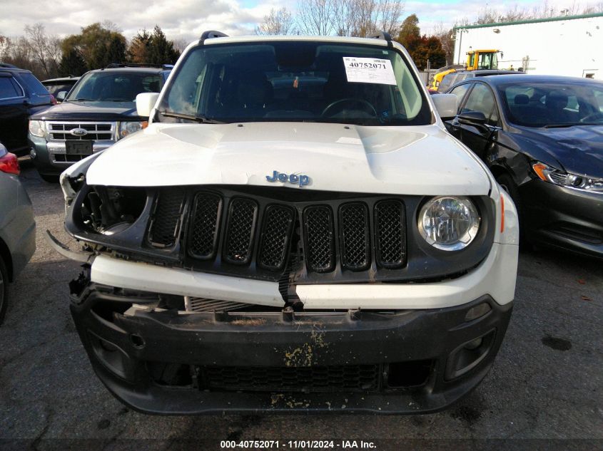 2016 Jeep Renegade Latitude VIN: ZACCJBBT6GPC56595 Lot: 40752071