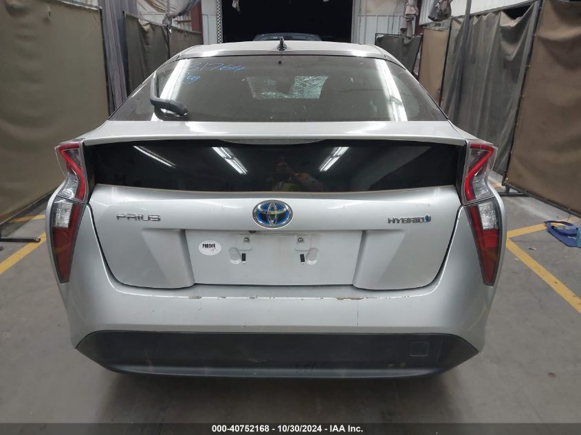 2016 Toyota Prius Three VIN: JTDKARFUXG3503063 Lot: 40752168