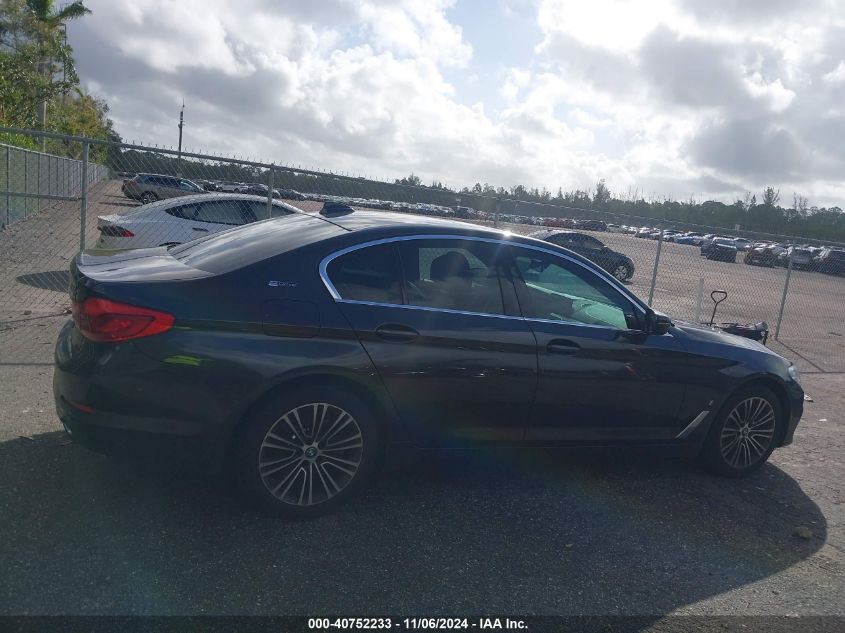 2019 BMW 530E IPERFORMANCE WBAJA9C55KB254143