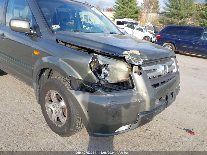 2006 Honda Pilot Ex-L VIN: 5FNYF18596B023021 Lot: 40752291