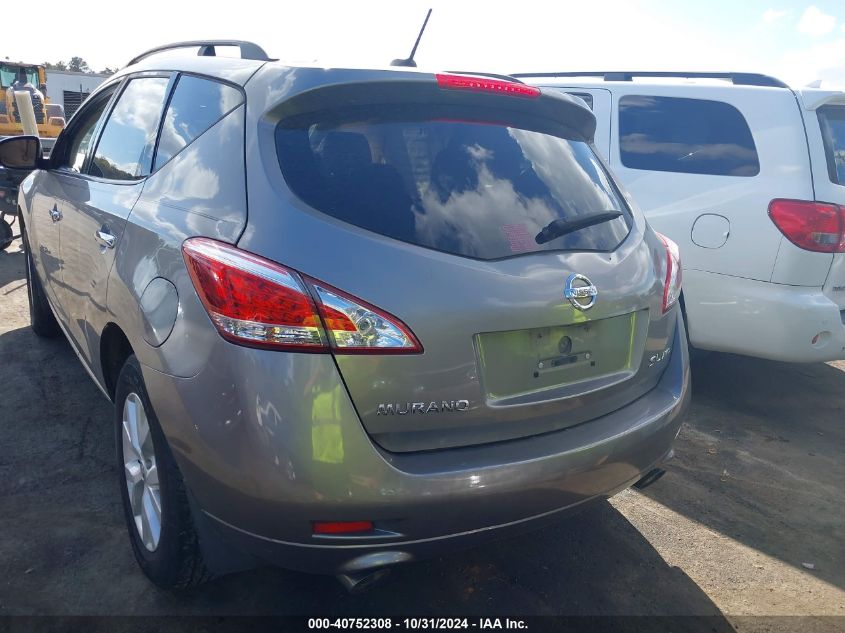 2011 Nissan Murano Sl VIN: JN8AZ1MW7BW169774 Lot: 40752308