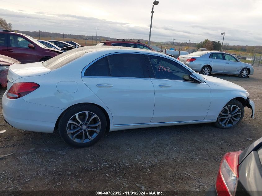 2016 Mercedes-Benz C 300 4Matic/Luxury 4Matic/Sport 4Matic VIN: 55SWF4KB1GU148182 Lot: 40752312