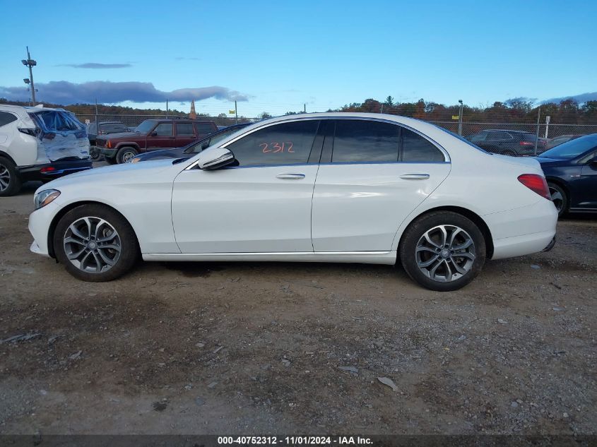 2016 Mercedes-Benz C 300 4Matic/Luxury 4Matic/Sport 4Matic VIN: 55SWF4KB1GU148182 Lot: 40752312