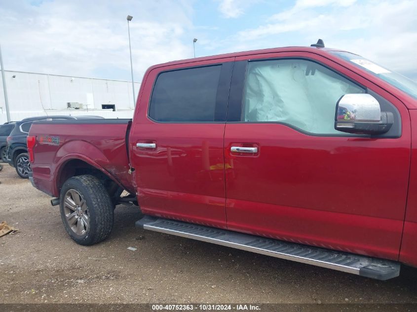 2019 Ford F-150 Lariat VIN: 1FTEW1E59KKE32592 Lot: 40752363