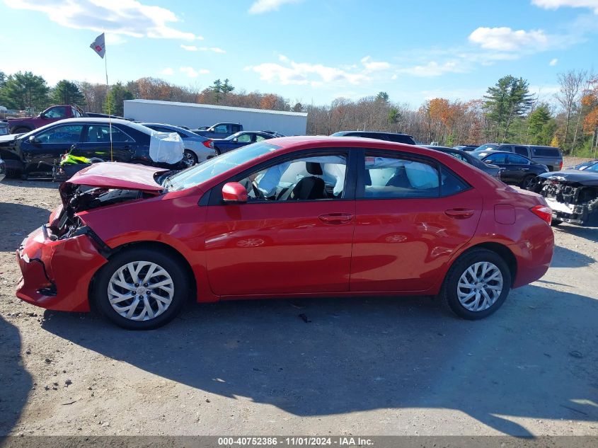 2018 Toyota Corolla Le VIN: 2T1BURHE1JC056604 Lot: 40752386