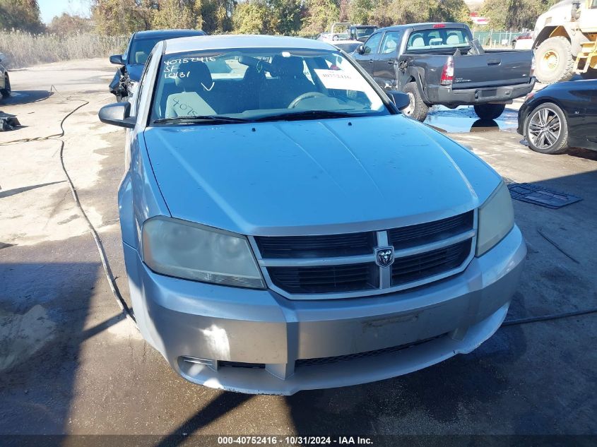 2008 Dodge Avenger Se VIN: 1B3LC46R38N278778 Lot: 40752416