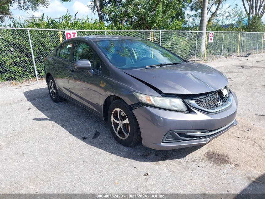 VIN 19XFB2F7XFE087555 2015 Honda Civic, SE no.1