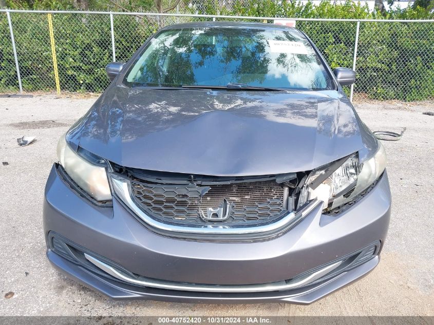 VIN 19XFB2F7XFE087555 2015 Honda Civic, SE no.6