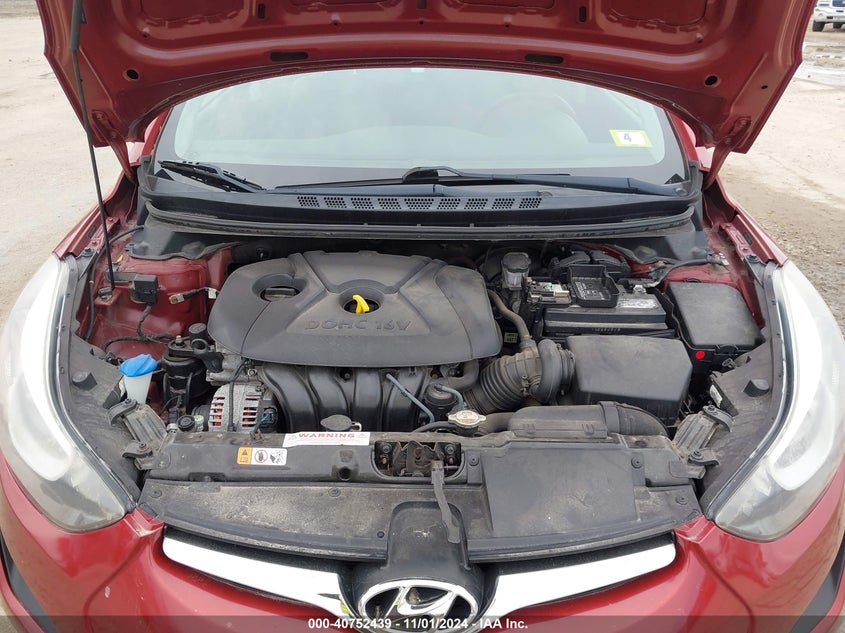 2014 Hyundai Elantra Se VIN: 5NPDH4AEXEH536041 Lot: 40752439