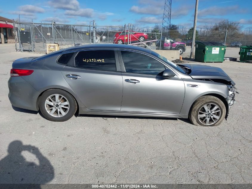 2018 Kia Optima Lx VIN: 5XXGT4L36JG227891 Lot: 40752442