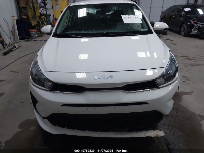 2022 Kia Rio Lx VIN: 3KPA24AD6NE479613 Lot: 40752539