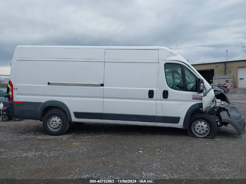 2018 Ram Promaster 3500 Cargo Van High Roof 159 Wb Ext VIN: 3C6URVJG8JE108320 Lot: 40752563