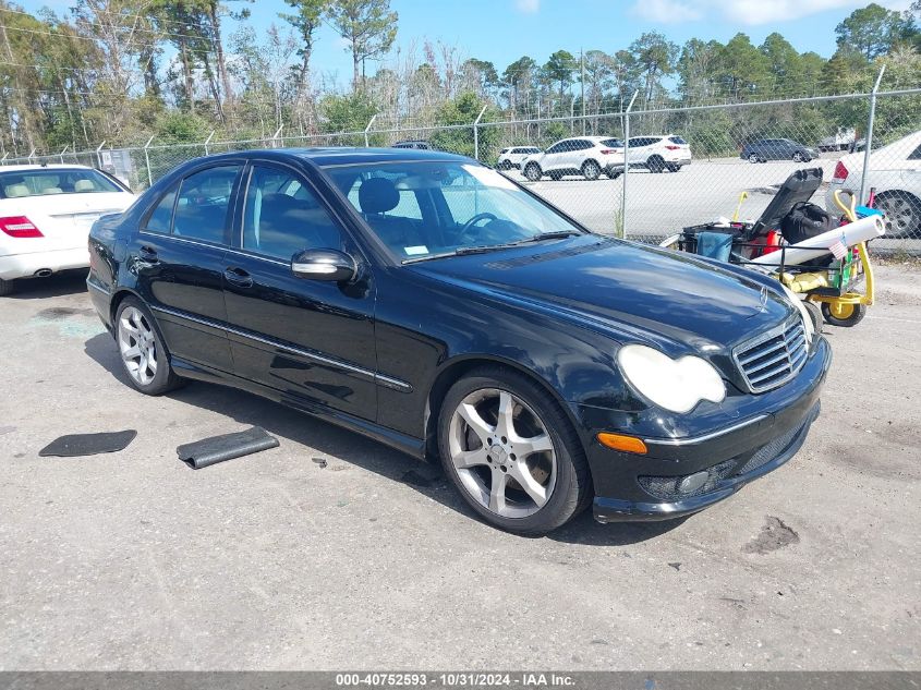 2007 Mercedes-Benz C 230 Sport VIN: WDBRF52H77A927022 Lot: 40752593