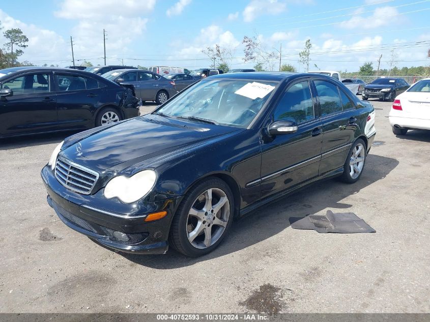 2007 Mercedes-Benz C 230 Sport VIN: WDBRF52H77A927022 Lot: 40752593