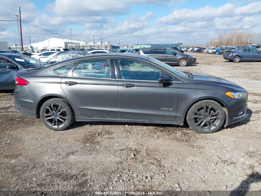 2018 Ford Fusion Hybrid Se VIN: 3FA6P0LU8JR269407 Lot: 40752601