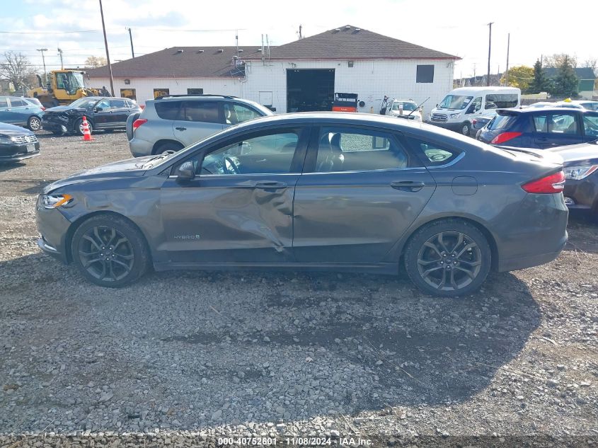 2018 Ford Fusion Hybrid Se VIN: 3FA6P0LU8JR269407 Lot: 40752601