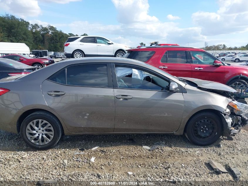 2017 Toyota Corolla Le VIN: 2T1BURHE8HC826050 Lot: 40752608