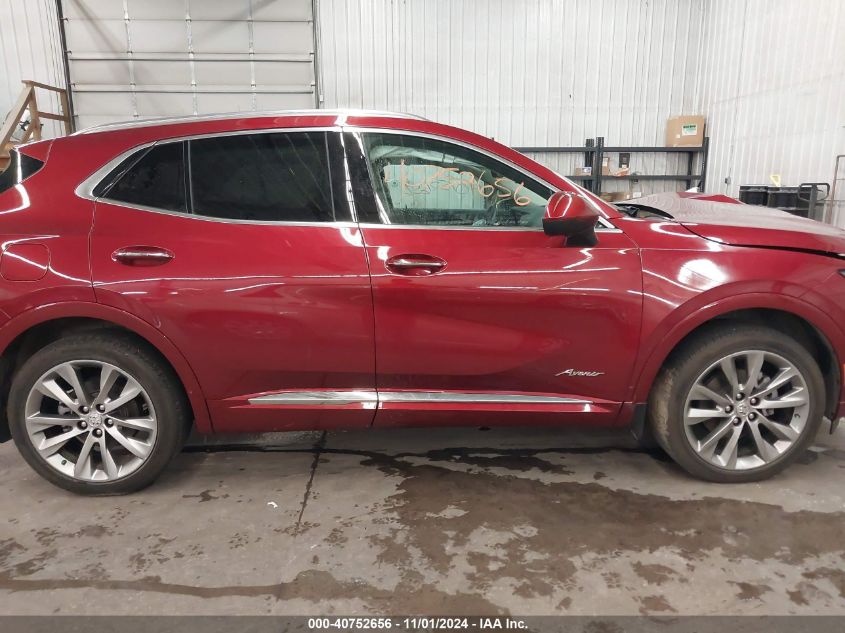 2022 Buick Envision Awd Avenir VIN: LRBFZSR40ND049473 Lot: 40752656