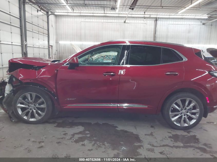 2022 Buick Envision Awd Avenir VIN: LRBFZSR40ND049473 Lot: 40752656