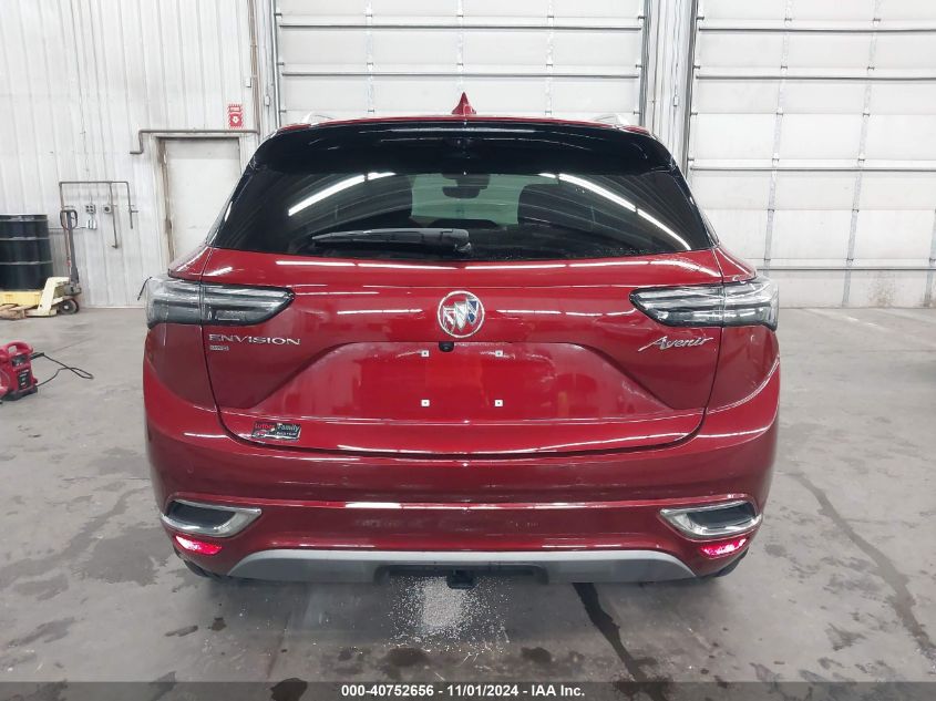 2022 Buick Envision Awd Avenir VIN: LRBFZSR40ND049473 Lot: 40752656