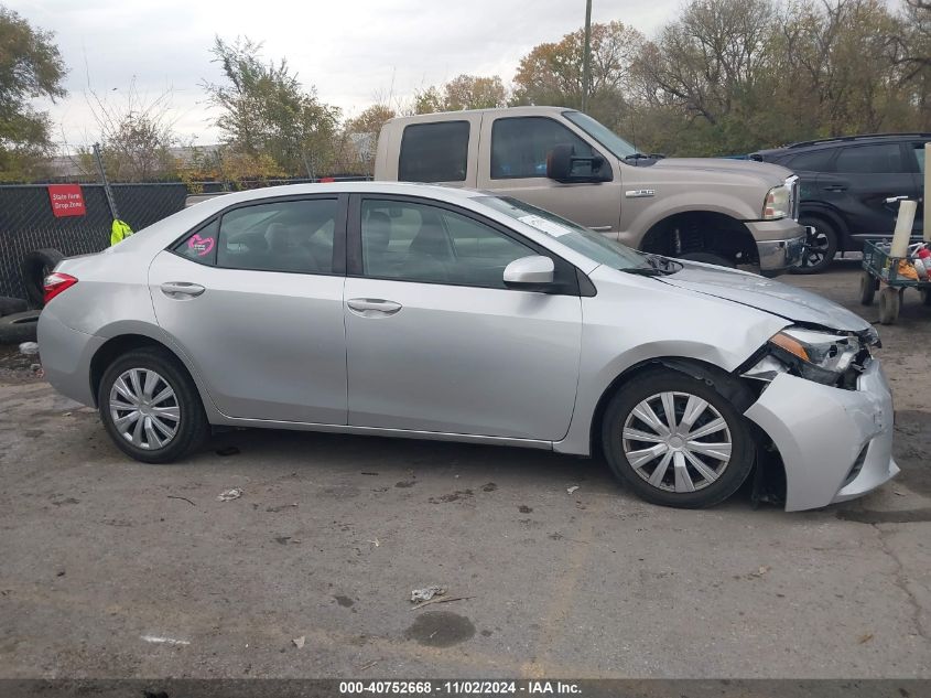 2015 Toyota Corolla Le VIN: 5YFBURHE4FP319448 Lot: 40752668