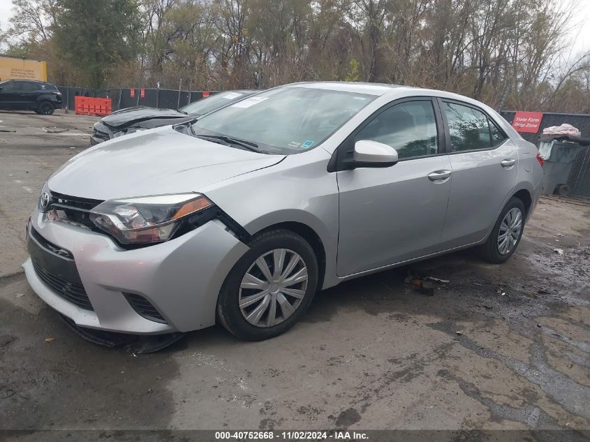 2015 Toyota Corolla Le VIN: 5YFBURHE4FP319448 Lot: 40752668