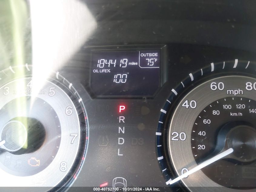 2012 Honda Odyssey Ex-L VIN: 5FNRL5H61CB042462 Lot: 40752700