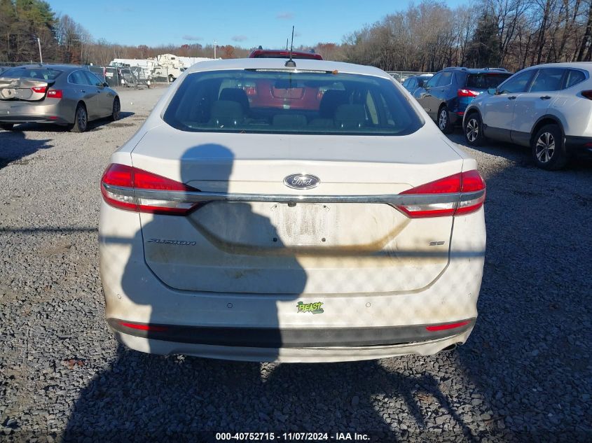 2017 Ford Fusion Se VIN: 3FA6P0H7XHR107209 Lot: 40752715