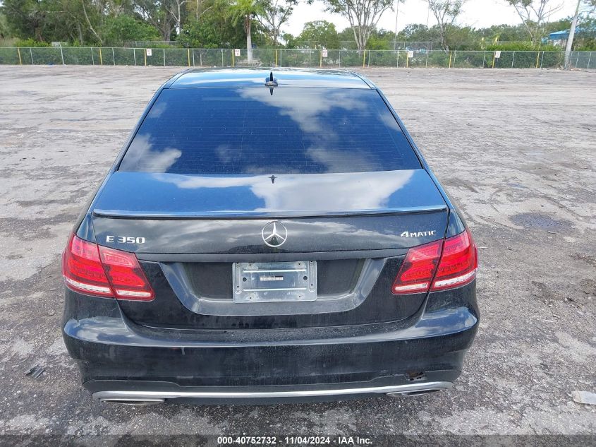 2014 Mercedes-Benz E 350 4Matic VIN: WDDHF8JB1EB001756 Lot: 40752732