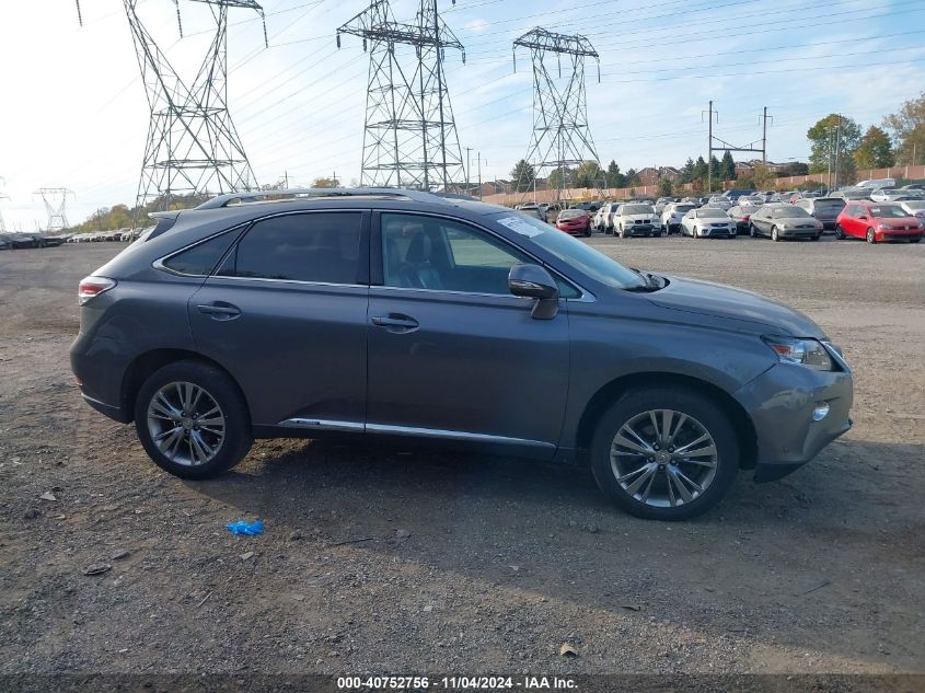 2014 Lexus Rx 450H VIN: JTJBC1BA1E2458554 Lot: 40752756