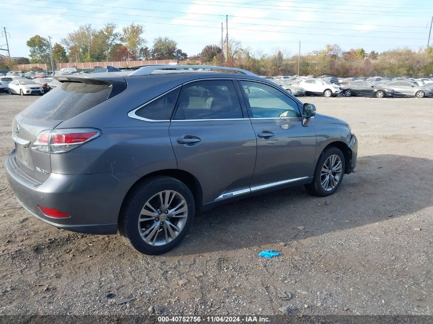 VIN JTJBC1BA1E2458554 2014 Lexus RX, 450H no.4