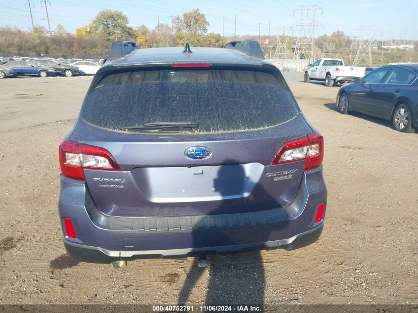 2016 Subaru Outback 2.5I Premium VIN: 4S4BSAFC2G3330379 Lot: 40752791