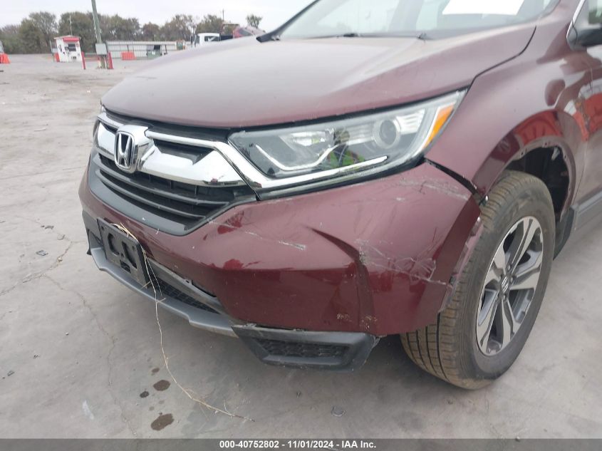 2018 Honda Cr-V Lx VIN: 2HKRW5H37JH421137 Lot: 40752802