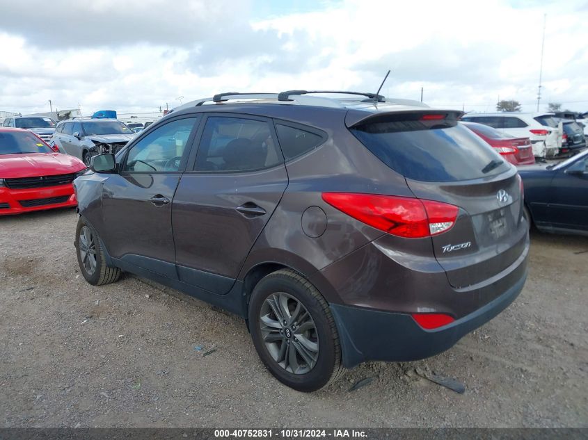 2014 Hyundai Tucson Se VIN: KM8JUCAG2EU916275 Lot: 40752831