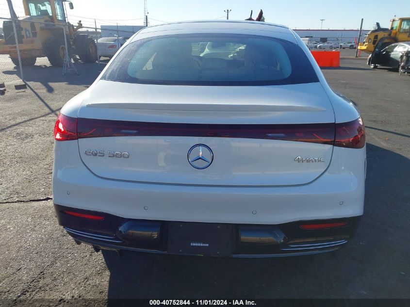 2023 Mercedes-Benz Eqs 580 4Matic VIN: W1KCG4EB7PA023683 Lot: 40752844