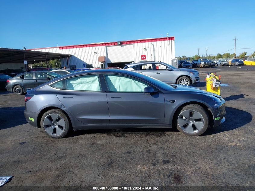 2022 Tesla Model 3 Long Range Dual Motor All-Wheel Drive VIN: 5YJ3E1EBXNF164816 Lot: 40753008