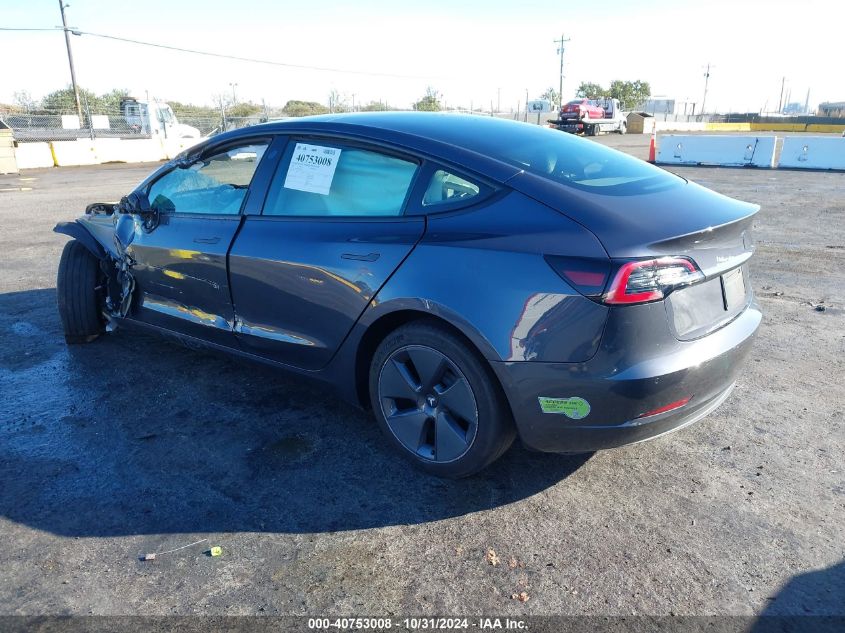 2022 Tesla Model 3 Long Range Dual Motor All-Wheel Drive VIN: 5YJ3E1EBXNF164816 Lot: 40753008