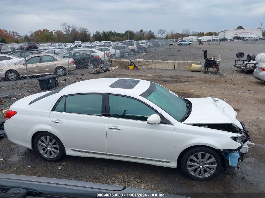 2012 Toyota Avalon Limited VIN: 4T1BK3DB7CU466257 Lot: 40753009