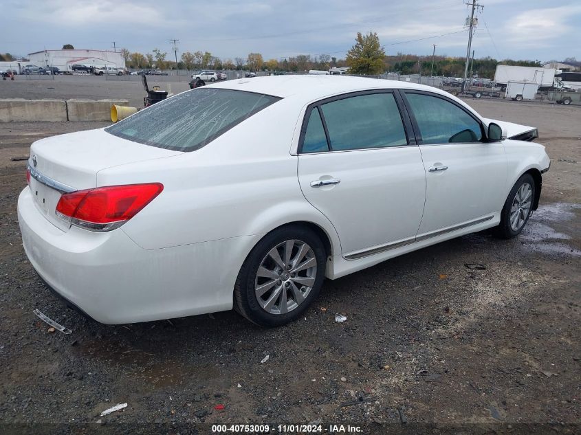 2012 Toyota Avalon Limited VIN: 4T1BK3DB7CU466257 Lot: 40753009