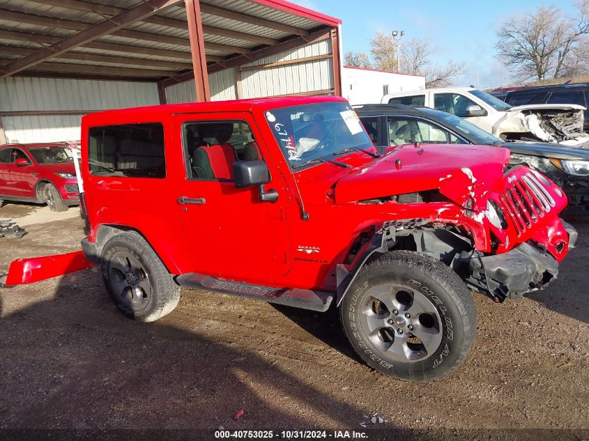 2017 Jeep Wrangler Sahara 4X4 VIN: 1C4AJWBG3HL540144 Lot: 40753025