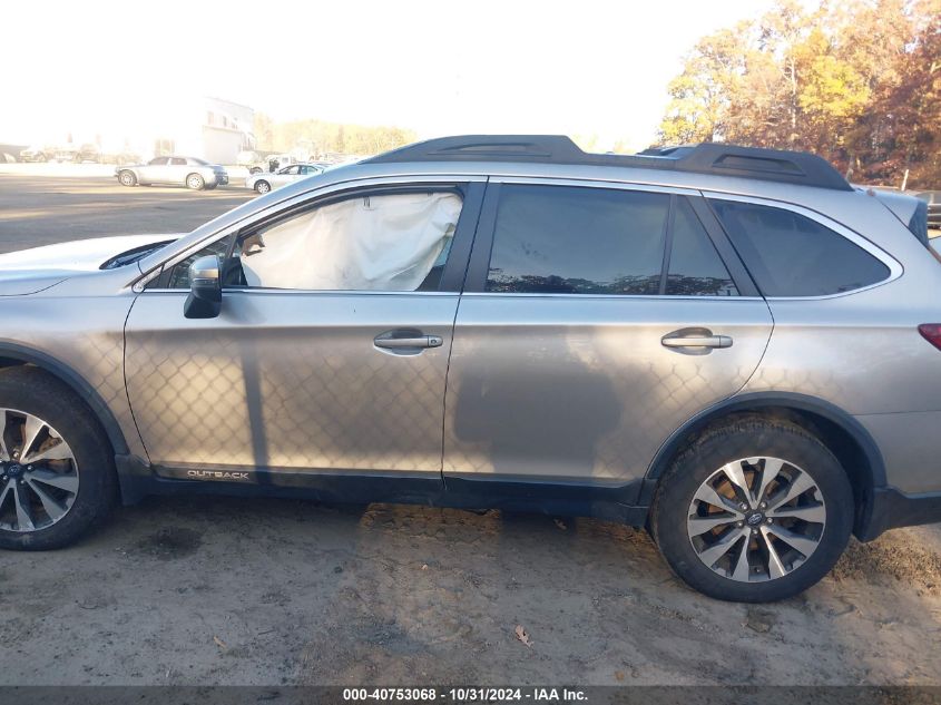 2016 Subaru Outback 3.6R Limited VIN: 4S4BSENC4G3326276 Lot: 40753068