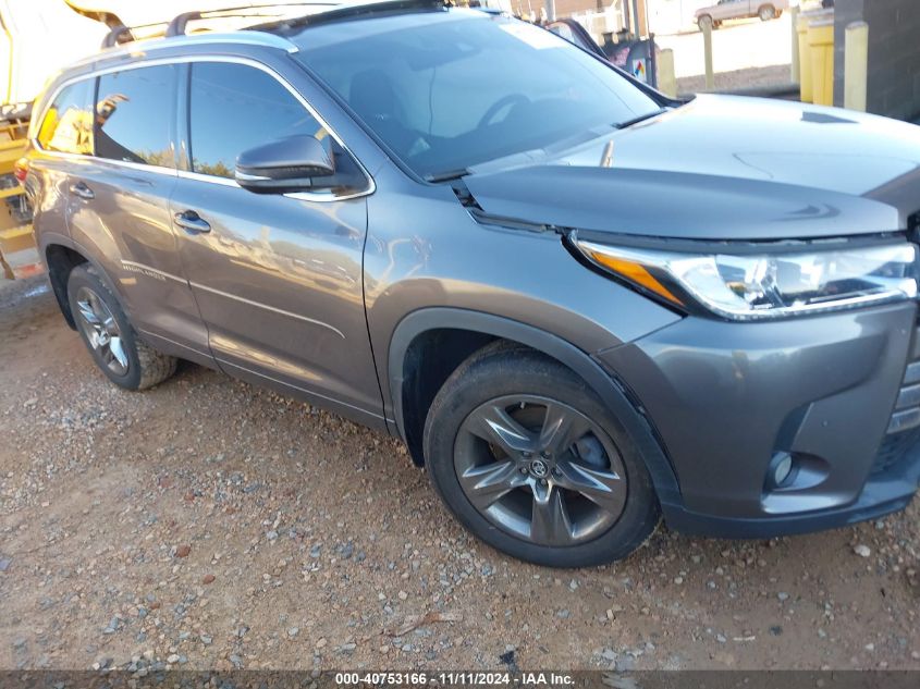 2017 Toyota Highlander Limited Platinum VIN: 5TDDZRFH5HS382740 Lot: 40753166