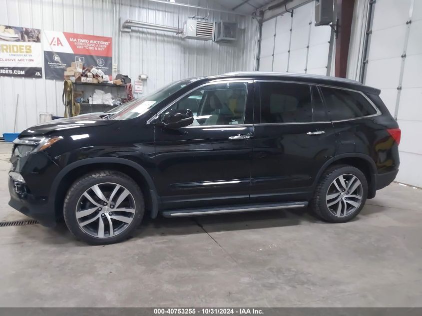 2018 Honda Pilot Touring VIN: 5FNYF6H90JB026835 Lot: 40753255