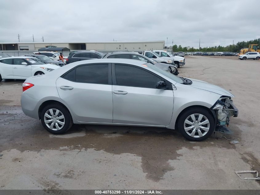 2015 Toyota Corolla Le VIN: 5YFBURHE2FP332246 Lot: 40753298